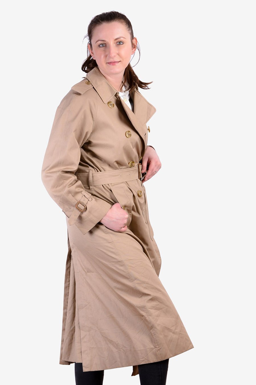 Vintage Women's Burberrys Trench Coat | Size 14 - Brick Vintage
