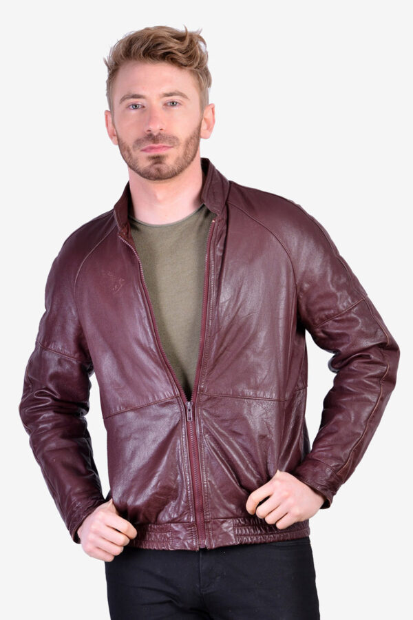 Vintage Nico leather cafe racer jacket