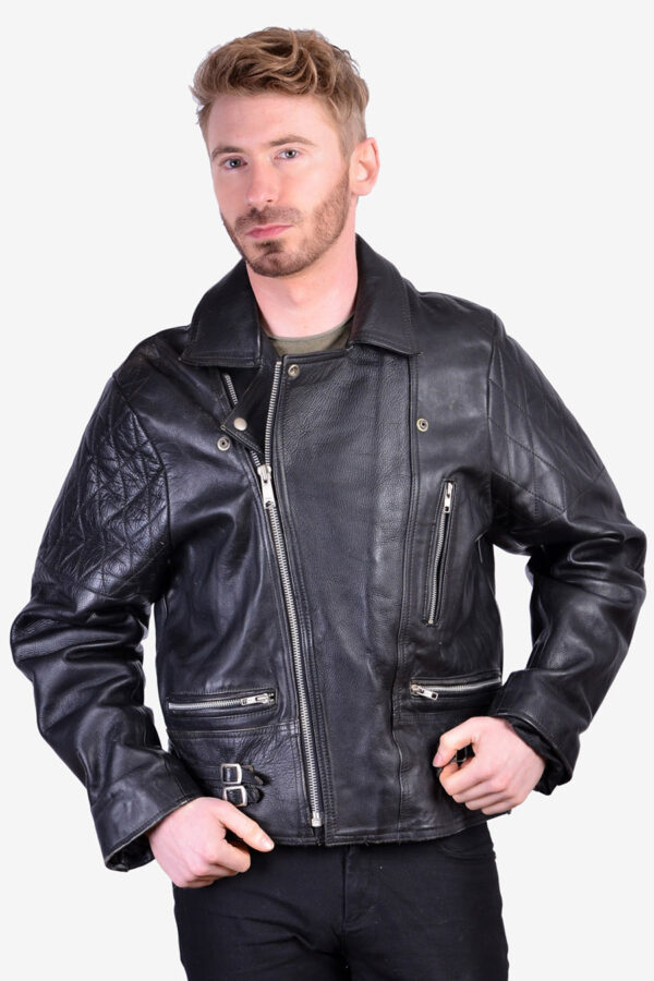 Vintage 1980's leather biker jacket