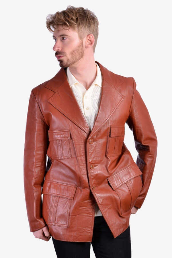 Vintage men's leather jacket