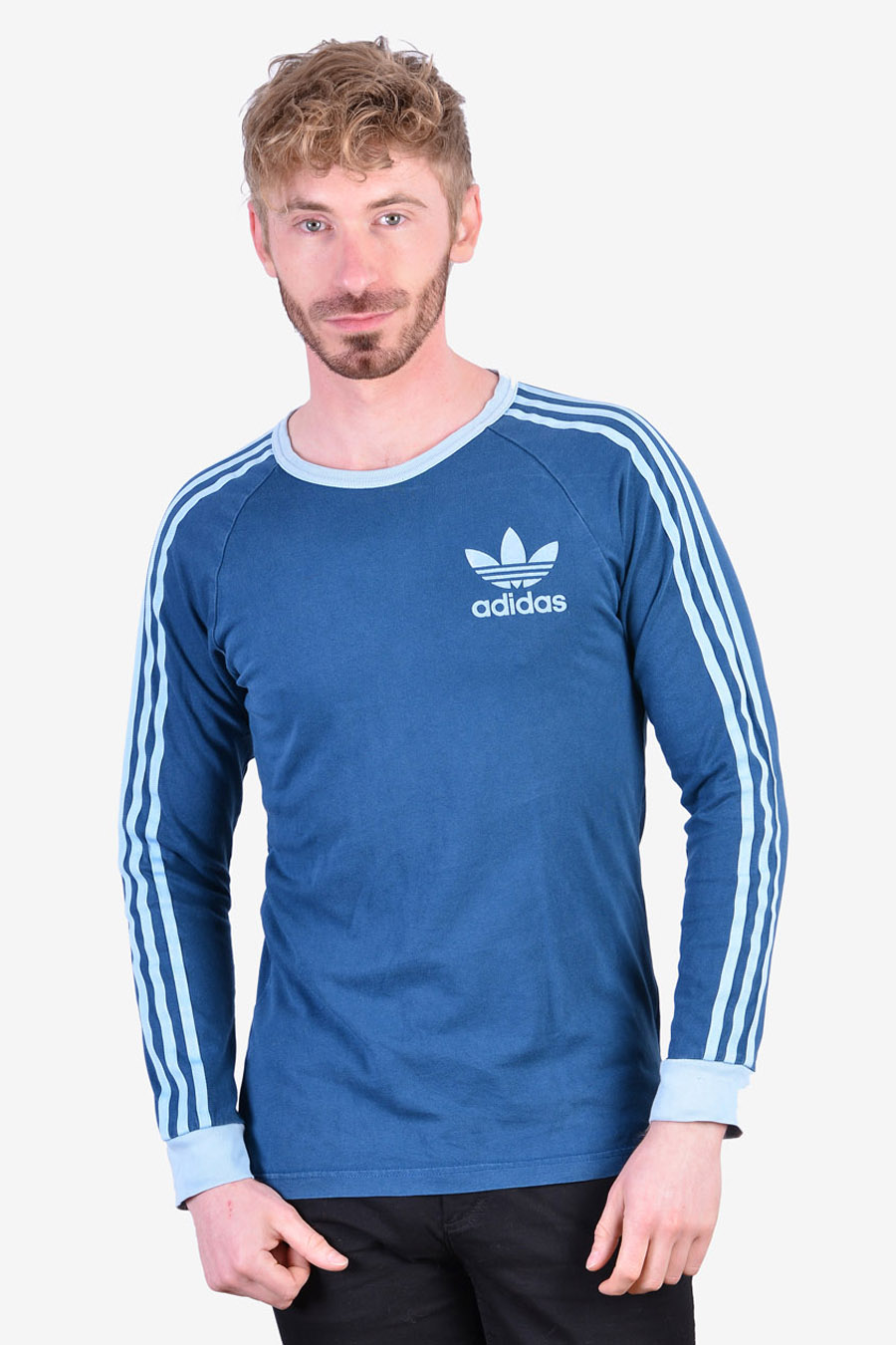 adidas Training Motion long sleeve top with 1/4 zip in dusty blue