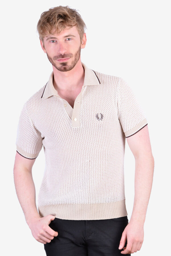 Vintage Fred Perry waffle polo shirt