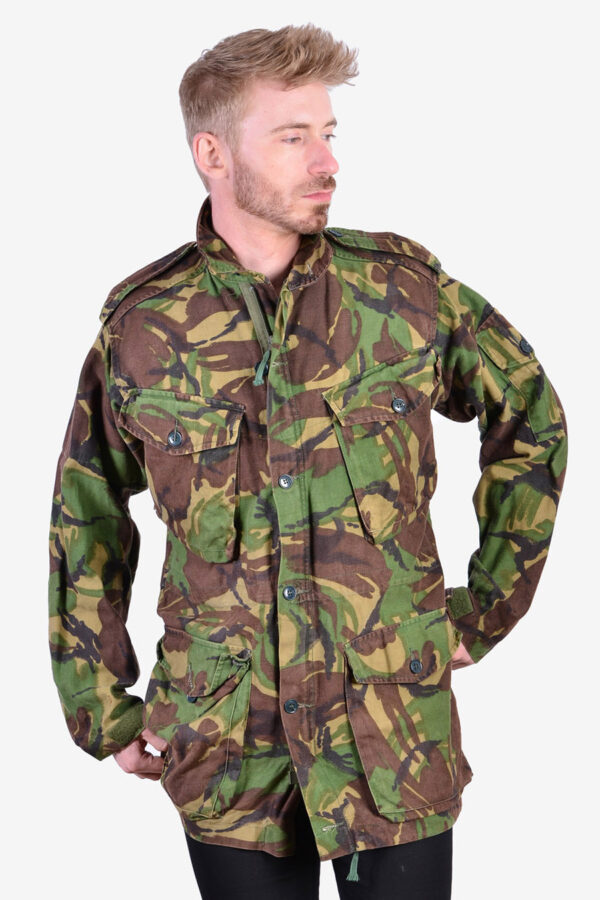 Vintage camouflage smock military jacket