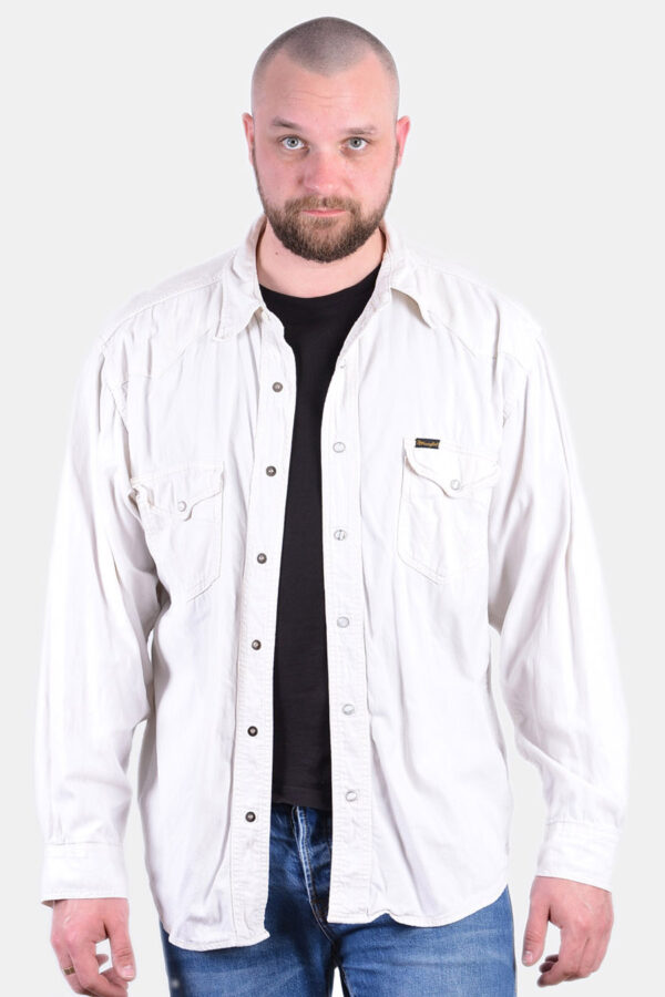 Vintage men's Wrangler denim shirt