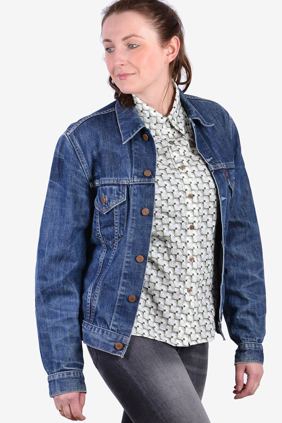 Women's Levi's 70500 Denim Jacket | Size 12 - Brick Vintage