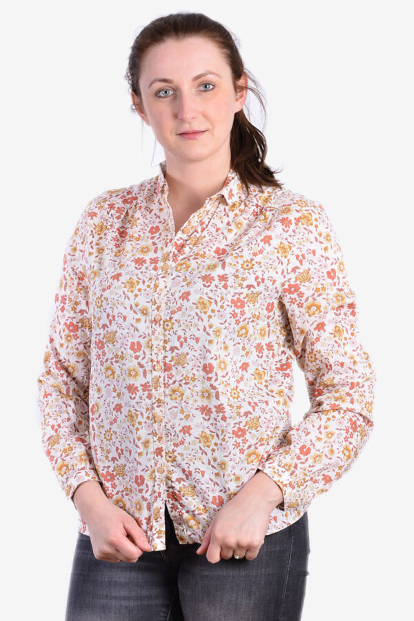 Vintage women's floral shirt