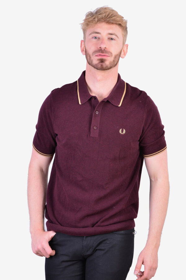 Vintage Fred Perry maroon polo shirt