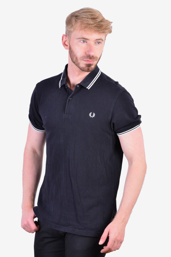Vintage Fred Perry black polo shirt