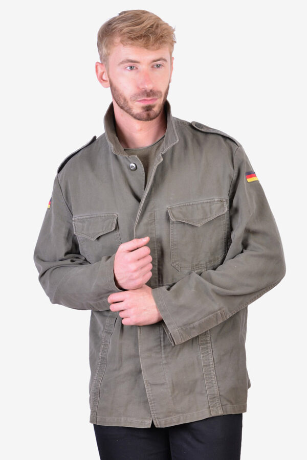 Vintage 1980's German moleskin military jacket