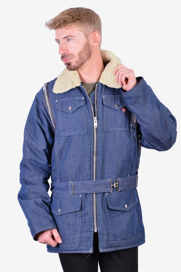 Vintage 1970's sherpa wrange coat