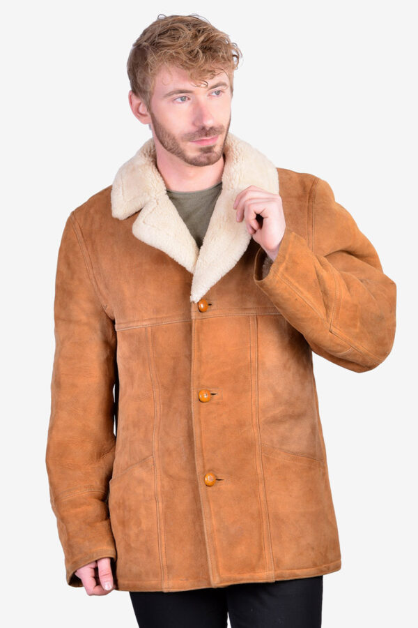 Vintage Norwegian suede coat