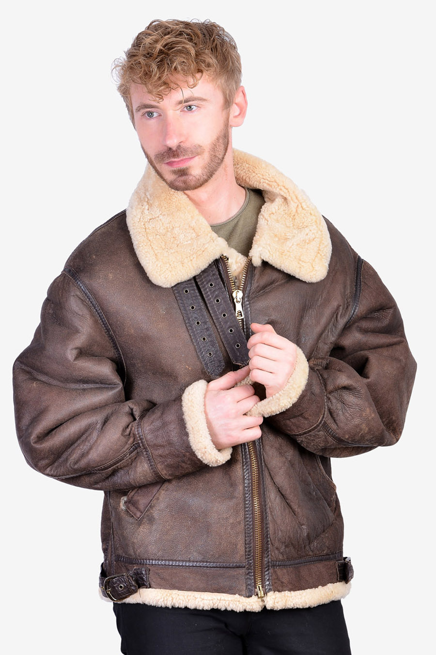 B-3 midway US.military shearling jacket-