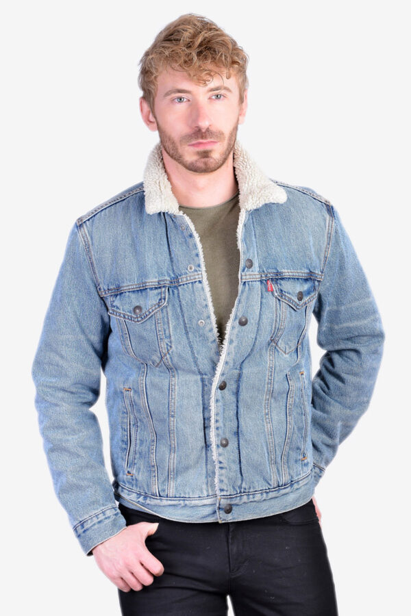 Vintage Levi's denim sherpa jacket