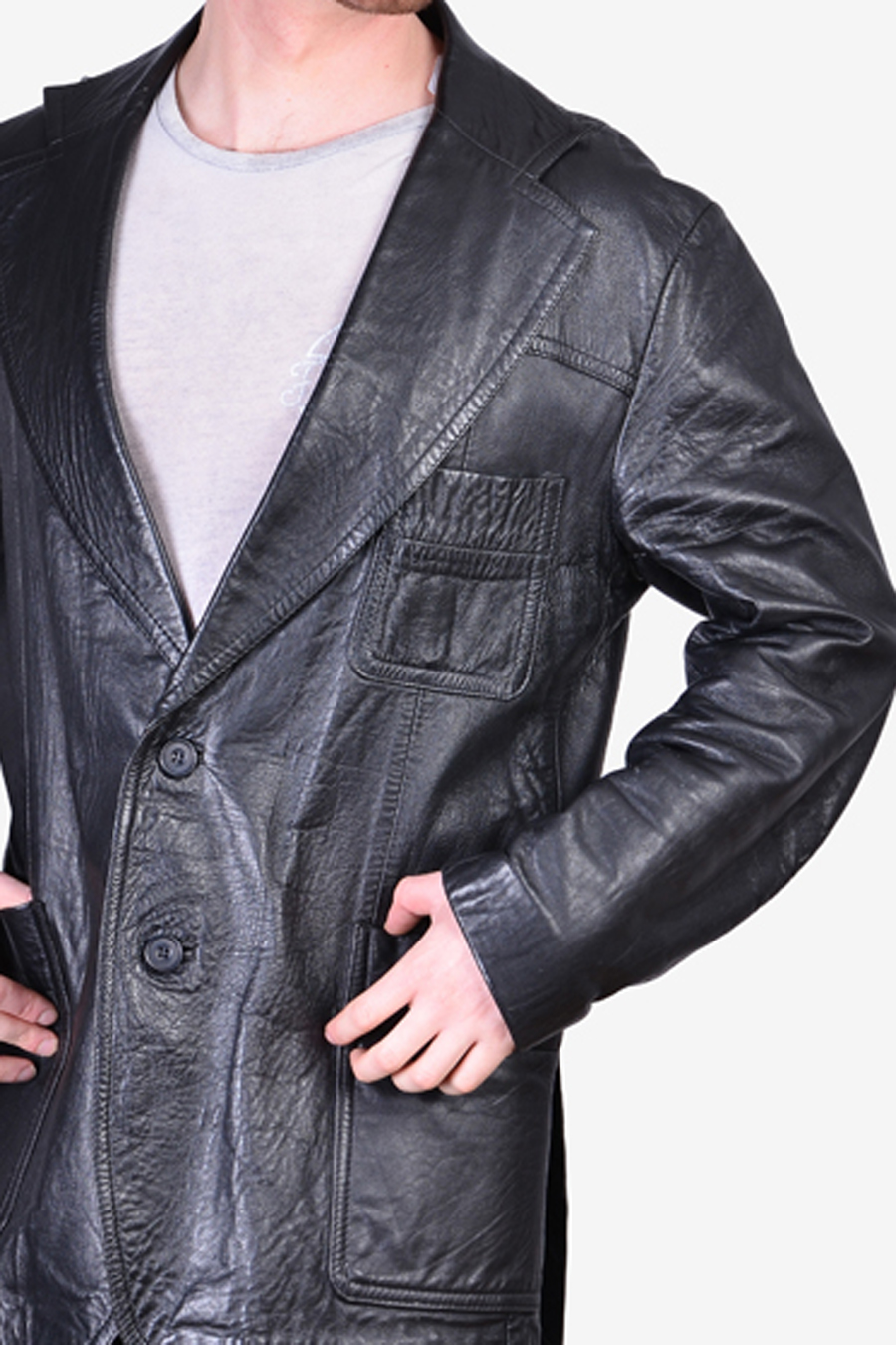 Vintage 1970's Hepworths Leather Jacket | Size M