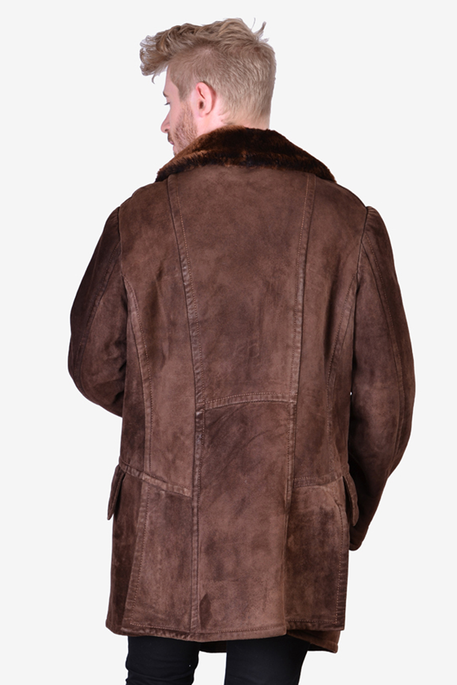 Sheepskin Coat | Size L - Brick Vintage