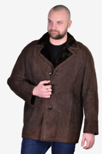 Vintage sheepskin suede coat