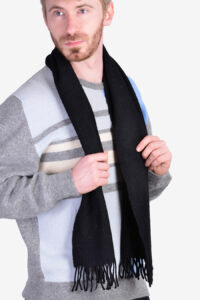 Vintage Burberrys black scarf