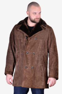 Vintage brown sheepskin coat