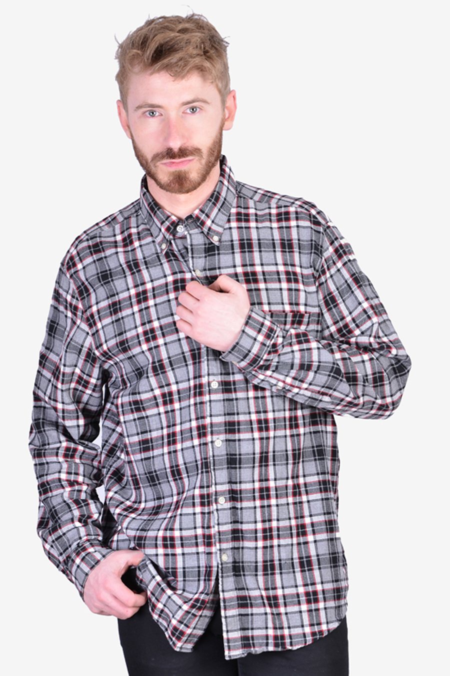 Vintage Chaps Flannel Shirt | Size L - Brick Vintage