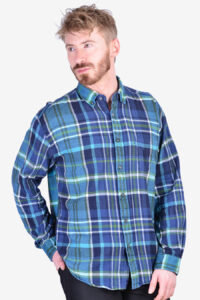 Vintage men's plaid flannel shirt