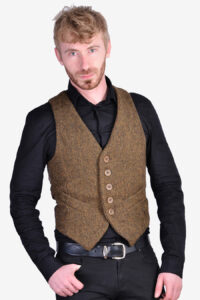 Men's vintage Harris Tweed waistcoat