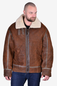 Vintage B3 type leather flight jacket