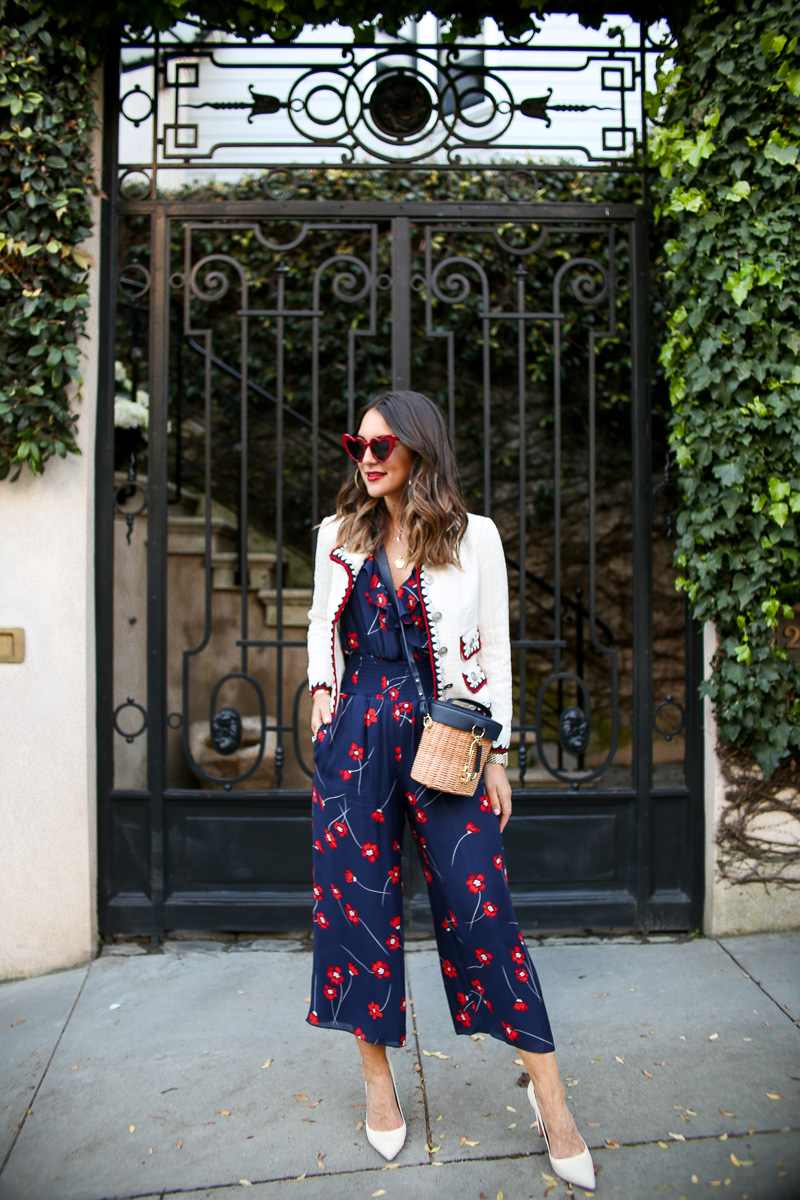 ivory tweed blazer