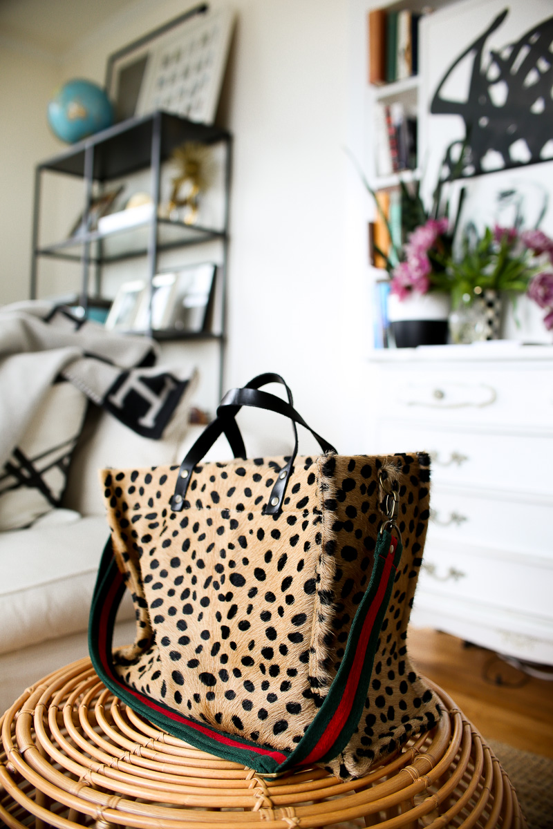 leopard handbag