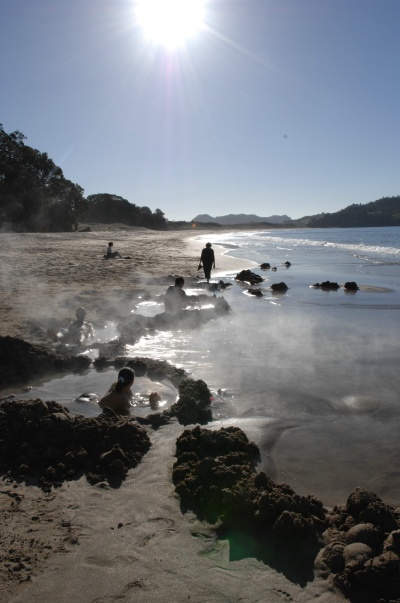 Hot Water Beach in New Zealand