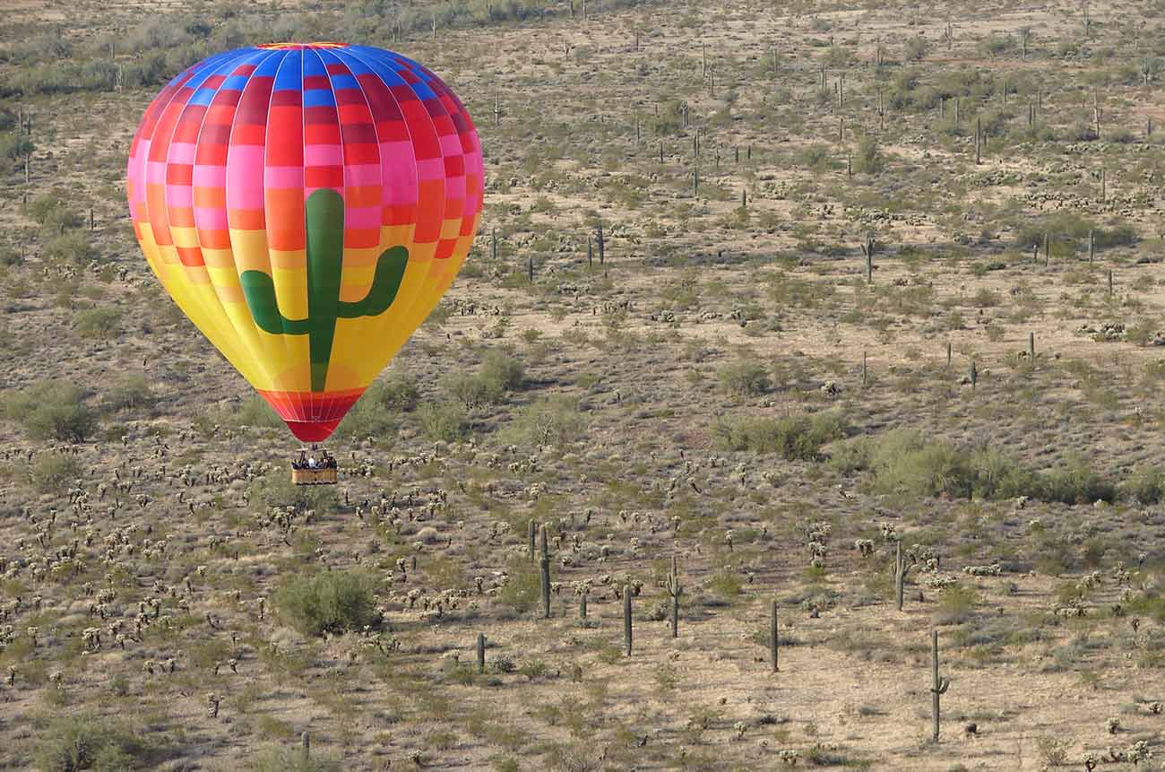 hot air balloon ride phoenix