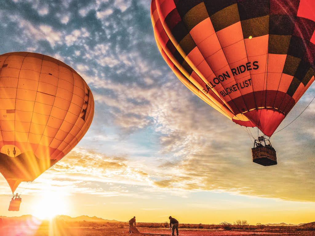 hot air balloon rides in december