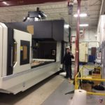 Side View of 13' CNC Gantry Vertical Milling Machining center