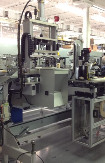 Group in NPI manufacturing a new machine