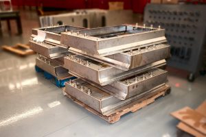 8 welded assembly box builds on pallets