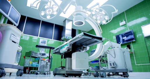 Operating room with modern medical equipment