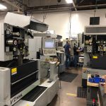 bank of wire edm machining center