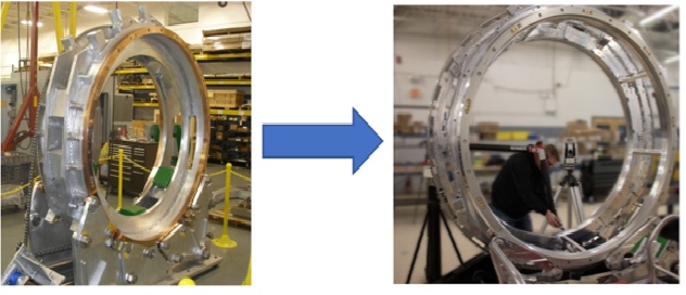 Weldment example showing how DFMA reduced cost, part count and assembly time without sacrificing function.