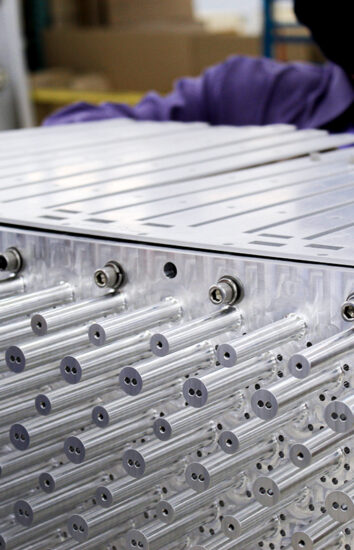 Mechanical assembling of a precision assembly for a military defense application.
