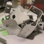 Collection of sheet metal flange hardware parts