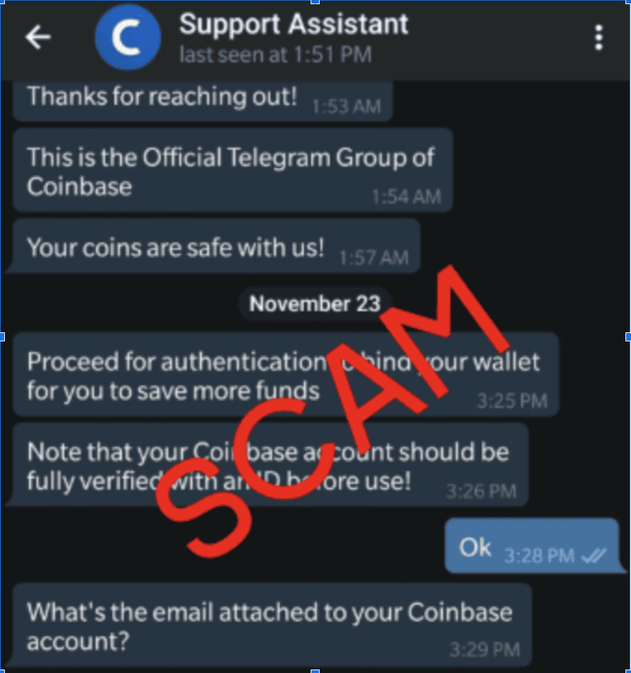 bitcoin scammer list telegram