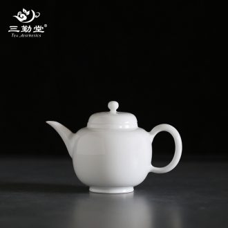 The three frequently kung fu tea set ceramic tureen sample tea cup set of set of jingdezhen tea service of a complete set of fair mug