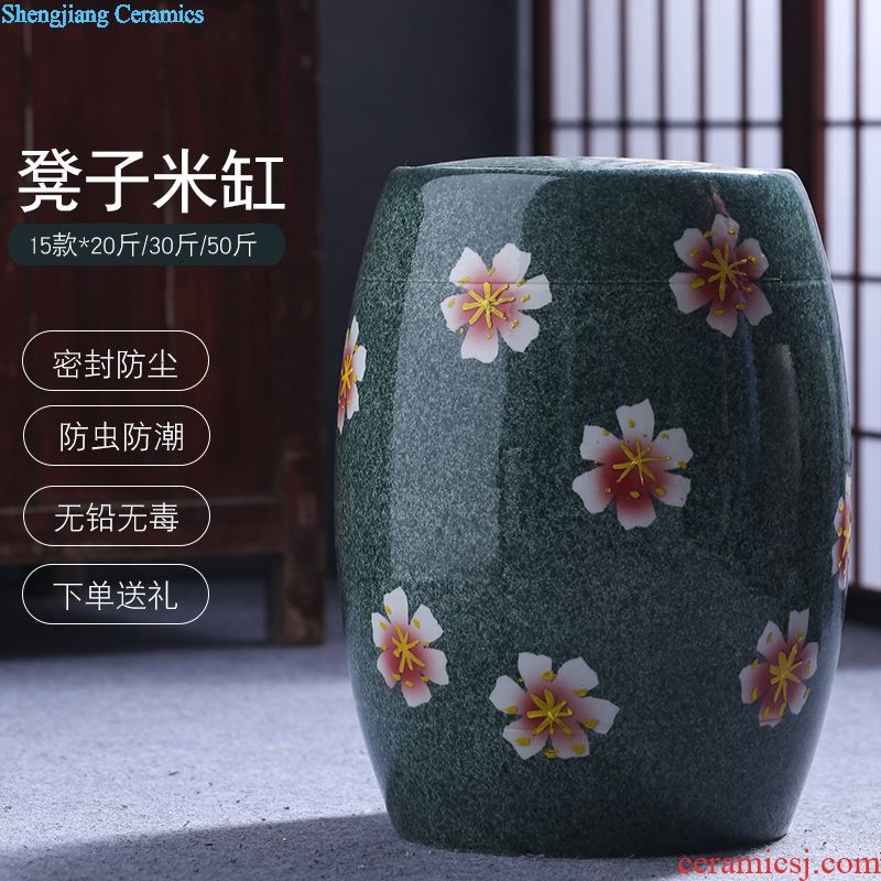 Jingdezhen ceramic porcelain bottle home 1 catty empty wine bottle liquor sealing decoration jars 2/3/5 jin wine