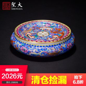 Santa jingdezhen all handmade ceramic sample tea cup hand-painted pastel pine crane master cup kung fu tea tea cup