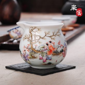 Owl kiln jingdezhen famille rose porcelain hand-painted handmade ceramic teapot tea kungfu single pot of flower tea