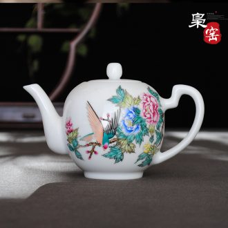 Owl kiln jingdezhen ceramic sample tea cup tea cups single cup Hand painted pastel kung fu tea set perfectly playable cup