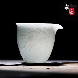 Grilled ceramic famille rose flower color glaze cups landscape master sample tea cup cup personal single cup jingdezhen kung fu tea set