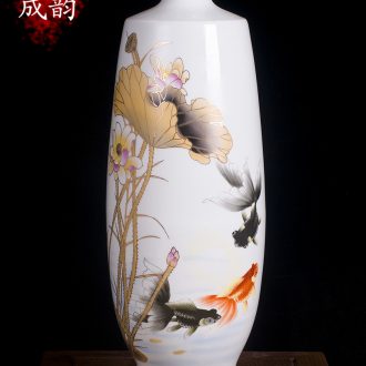 Blue and white porcelain of jingdezhen ceramics seal storage tank large general storage jar China snacks dry goods