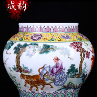 Jingdezhen ceramic antique vase decoration place to live in the sitting room porch porcelain enamel handicraft decoration