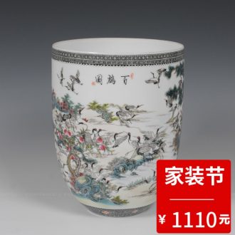 Jingdezhen ceramics fashion the best ear vase handicraft decoration home decoration Wang Rongjuan