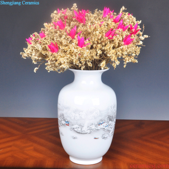 Contracted creative furnishing articles sitting room Flower vase european-style decoration Vase jingdezhen ceramics home decoration